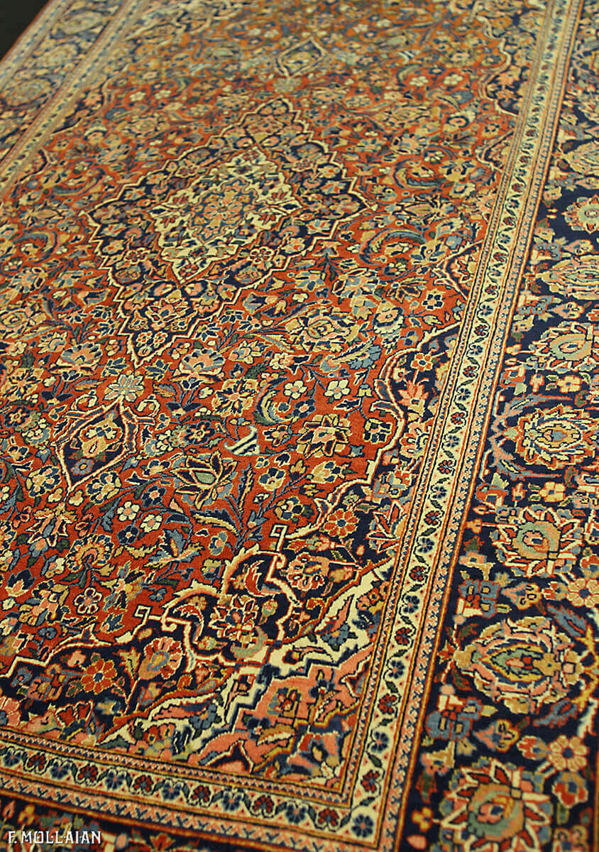 Tappeto Persiano Antico Kashan Kurk n°:86063209